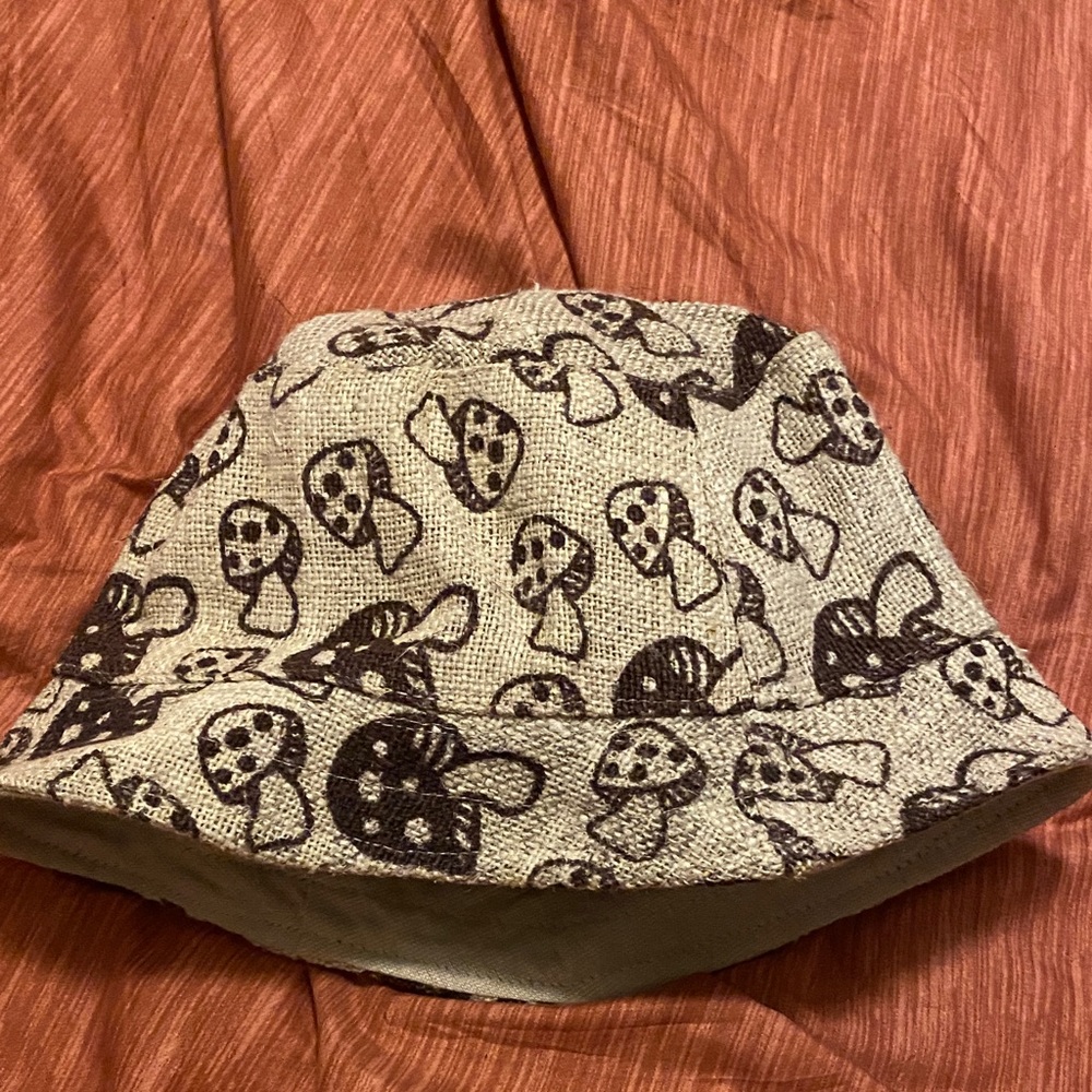 Kathmandu Imports Mushroom Bucket Hat with Inner Pocket!